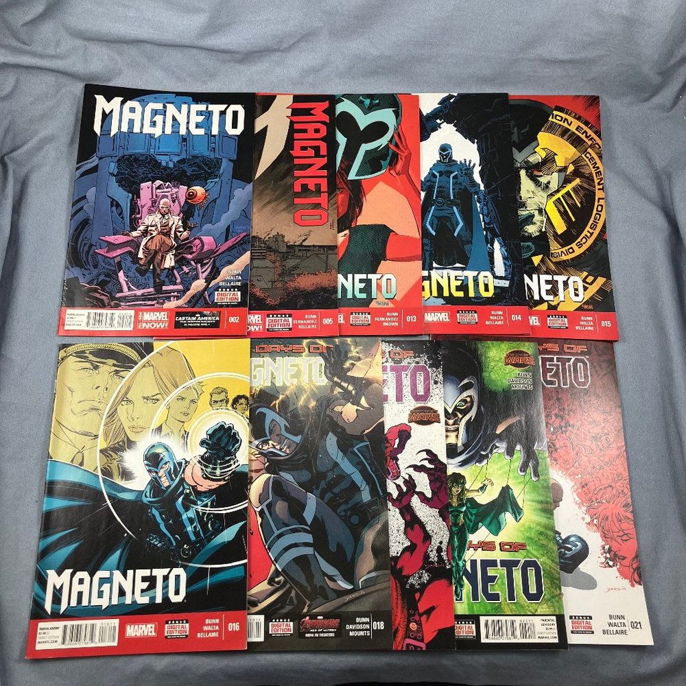 Magneto Marvel Comic Books X-Men 2014-15 Lot of 10 Assorted Issues #2+
